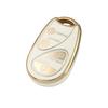 Gold-Edged TPU Soft Rubber Protective Case for Nissan Keys