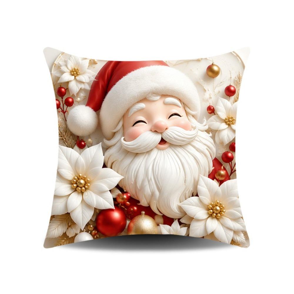 45x45cm Christmas Pillow Covers Washable Holiday Cushion Case For Friends