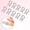 10 Pcs Reusable Nail Extension Forms for UV Gel Polish Guide Builder Tools Kit Acrylic French Tips Manicure