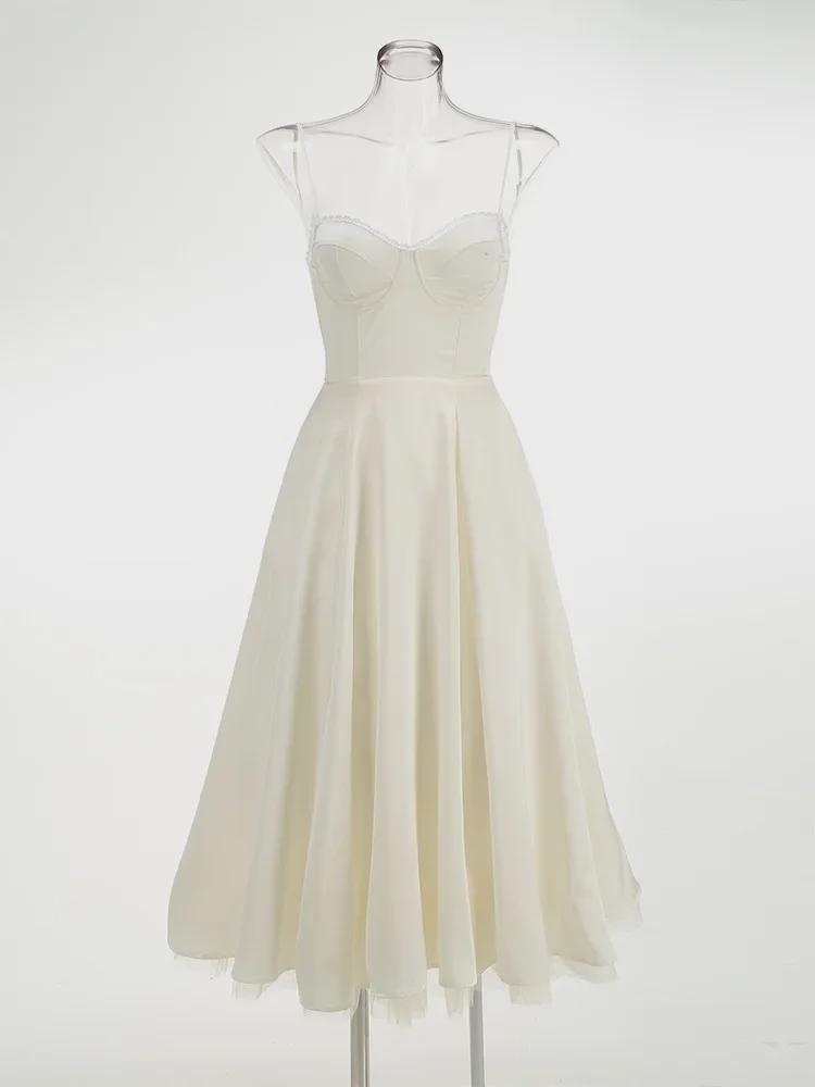 High-End Sexy Women's Cross-Border Spaghetti Strap Long Dress