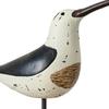 Wooden Coastal Bird Figurine Nautical Theme Bird Table Ornament with Base for Living Room Beach Home Decor