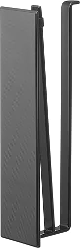 Yamazaki Tower One-Handed Cut Magnetic Kitchen Paper Holder, Vertical Type, Black, W6 x D9.3 x H24.5cm (10269)