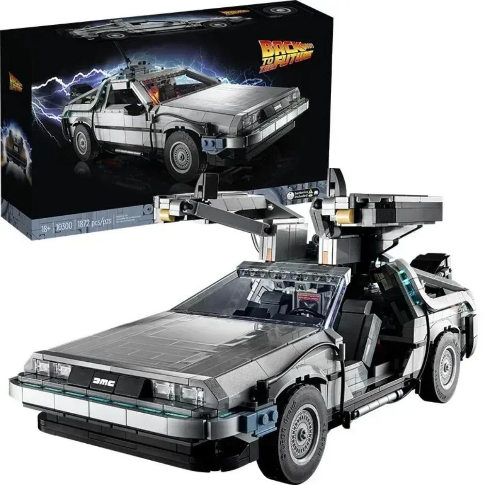 2025 New 1872Pcs Back to the Future Time Machine Building Blocks Technical Car Bricks Construct Birthday Toys Gifts For Kid Boys