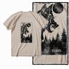 Coolmind MAE 100% Cotton Wolf Printed Exclusive Graphic Men T Shirt Big Size Streetwear Men Tshirt for Men T-shirt Tee Shirts