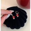 Sweet Girl~ Diamond Dripping Mushroom Ear Buckle Fresh, Stylish and Cute Versatile Earrings Niche Premium Earrings