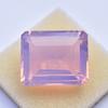 MEXICAN Lab-Created Pink Opal 90Ct RARE Emerald Shape CERTIFIED Loose Gemstone