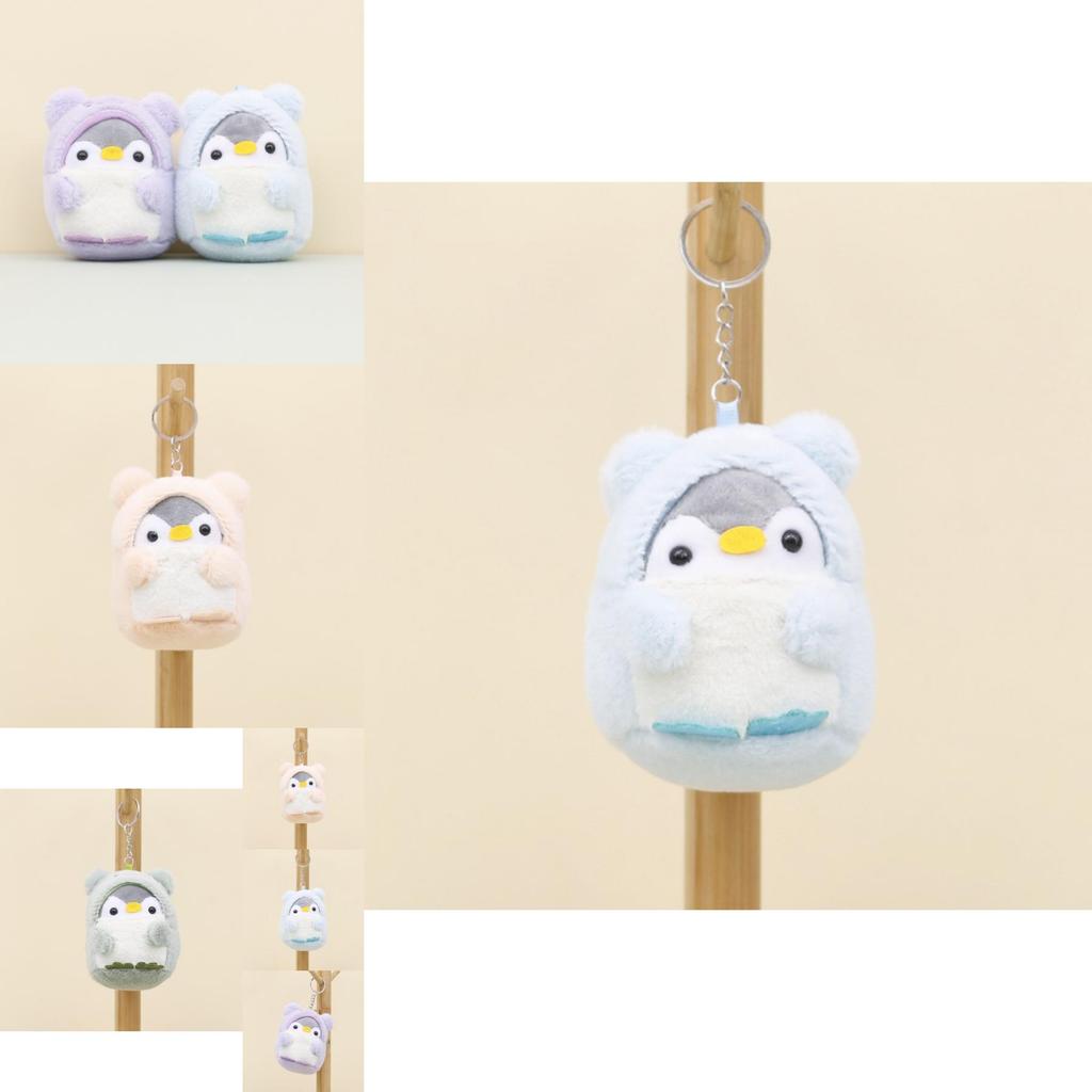 Adorable Plush Cartoon Penguin Keychain Cute Stuffed Animal Perfect For Gifts
