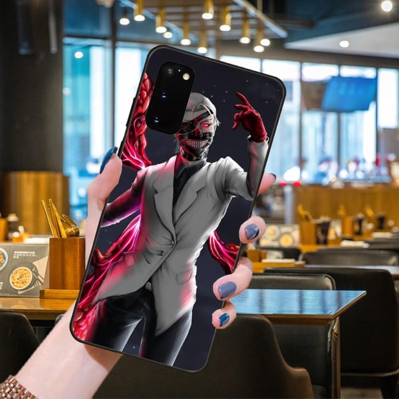 Kaneki Ken Tokyo Ghoul Phone Case For Samsung Galaxy S6 S7 S8 S9 S10 S21 S22 Plus Ultra Soft Black Phone Cover
