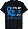 Ik Draag Blauw Diabetes Bewustzijn Steun Unisex T-shirt