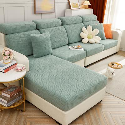 Funda de cojín de sofá elástica para sillón, funda de sofá gruesa de Jacquard para sala de estar, Protector de esquina extraíble en forma de L