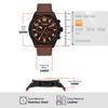 BROX Multifunction Brown Leather Watch