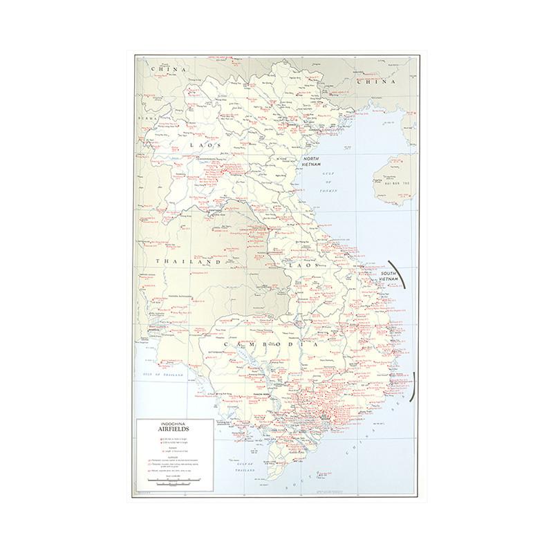 Decoración del Hogar El Mapa de Vietnam Póster de Arte de Pared Decoración Suministros Escolares Herramientas de Educación Geográfica Herramientas de Turismo