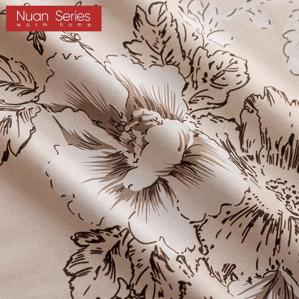 1PC Nuan Series Fashionable Retro Printed Blackout Curtains 100% Blackout Thick Curtain for Bedroom Living Room Balcony Window for Home Decor