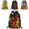 Vibrant Five Nights At Freddy's Backpack With Anime Pattern For Kids And Students