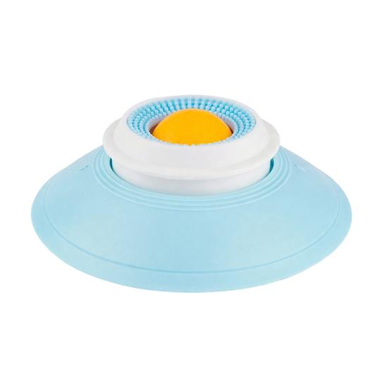 Pet Lick Bowl Dog Liquid Treat Feeder Lick Toy with Suction Cup Fun Slow Feeder with Rotating Ball Non-Slip Licking Bowl for Dogs Cats Enrichment