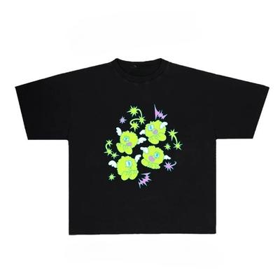 Kawaii Little Monster Graphic Print Autumn Pure Cotton Men's and Women's T-shirt Short Sleeve Street Fashion Trend Clothing
