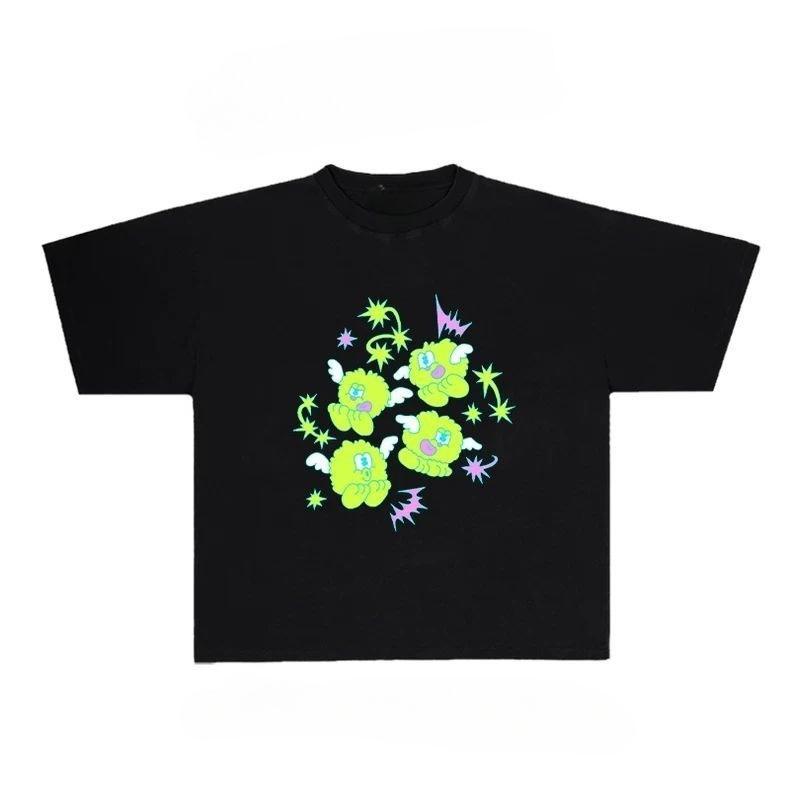 

Kawaii Little Monster Graphic Print Autumn Pure Cotton Men s and Women s T-shirt Short Sleeve Street Fashion Trend Clothing 4XL