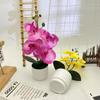 Butterfly Orchid Faux Potted Plant With Silk Cloth Material For Home Decor And Outdoor Photography