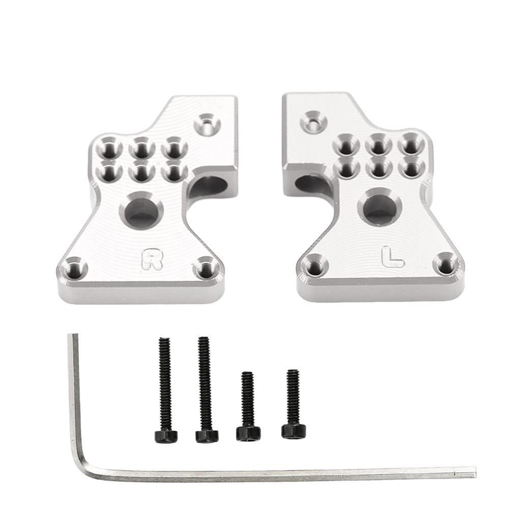 2pcs Metal Aluminum Alloy Rear Shock Tower for Axial SCX24 124 RC Car Upgrades PartsSilver