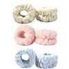 Yimuaya Absorbent Wristbands for Washing Face, 6-Piece Set In 3 Colors, Wash Bands To Keep Sleeves Dry, Durable Handmade Wrist Bands, Fluffy,