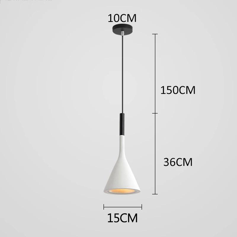 Nordic Modern Led Pendant Lights Kitchen Bars Home Bedroom Dining Table Hanging Lamp Cafe Indoor Lighting Living Room Decoration