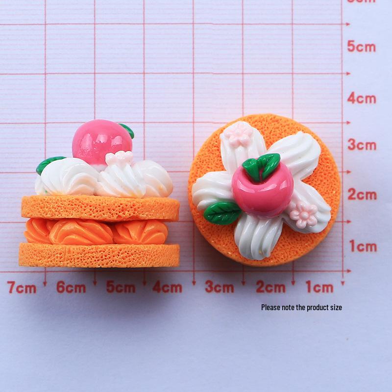 3D Cartoon Cake Food Toy Resin Charms: DIY Cream Glue Accessories for Crocs & Crafts