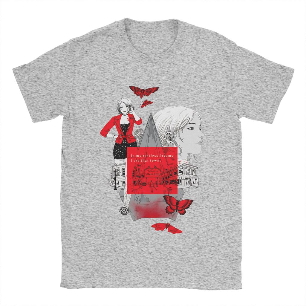 Amazing Silent Hill T-Shirt for Men Crew Neck Cotton T Shirt  Short Sleeve Tees Birthday Present Clothing