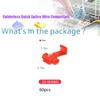 60PCS Solderless Quick Splice Wire Connectors, 22-10 AWG Scotch Lock Snap Electrical Wire Connector(22-18AWG Red 20PCS, 18-14AWG