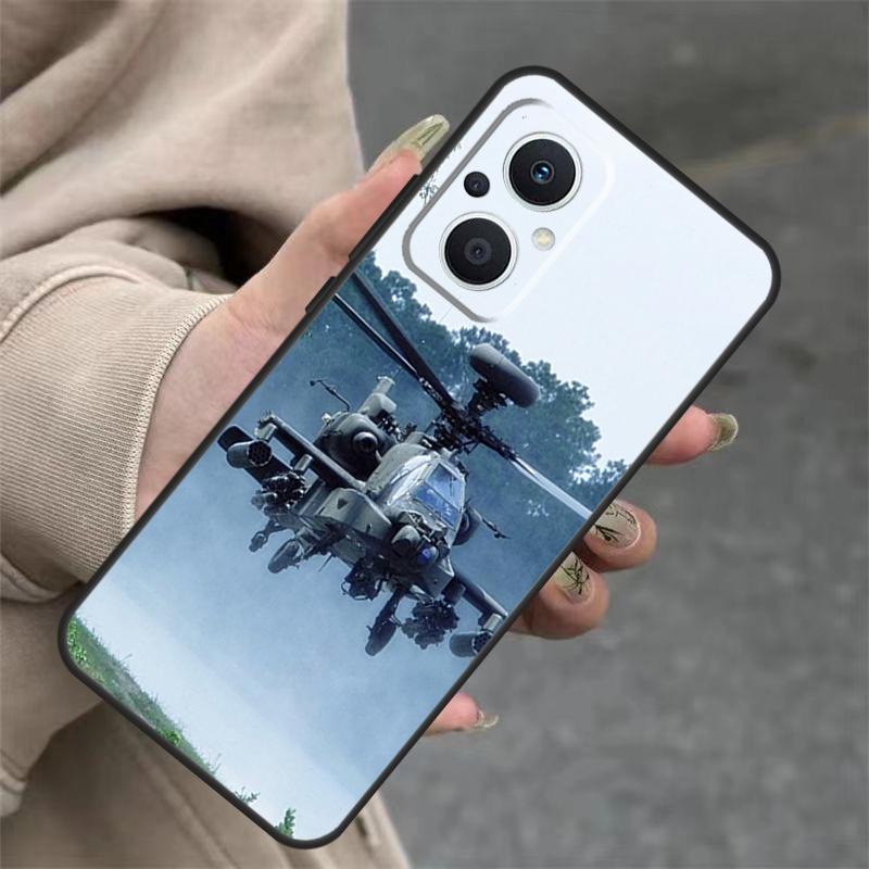 

Helicopter Military Case For OPPO Reno 14F 13F 12F 11F 10 12 13 14 Pro 7 8 Lite OPPO Find X5 X6 X8 X9 Pro Cover OPPO Find X8 Pro