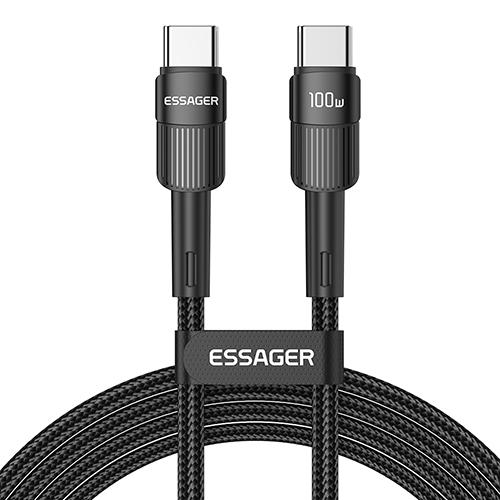 Essager Cablu USB tip C la USB C de 100W Cablu cablu USB-C PD pentru încărcare rapidă pentru Macbook Samsung Xiaomi Cablu USB C tip C