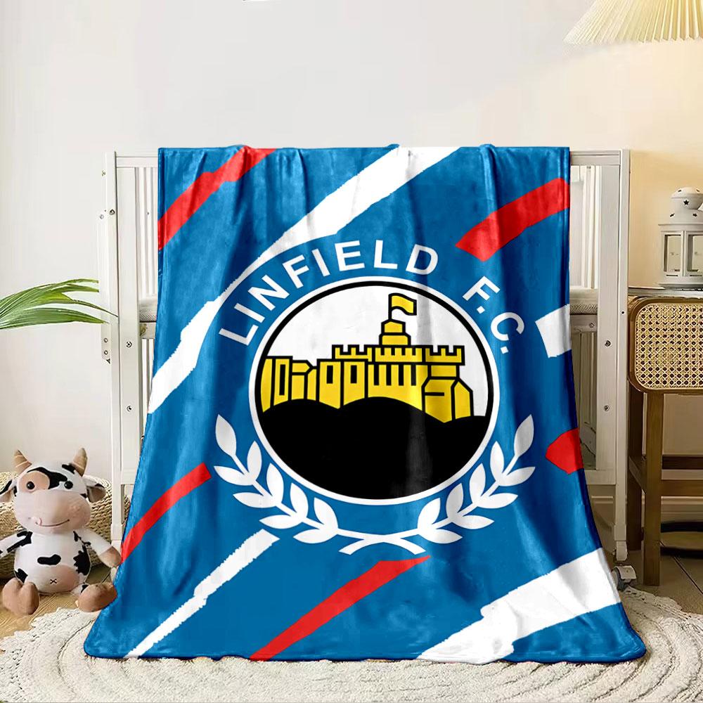 Linfield F.C. Logo Blanket for all seasons blanket lunch break throw gift