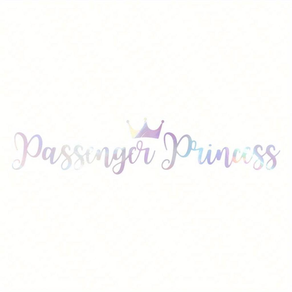 Passenger Princess Text Stickers, Car Exterior Stickers, Home Decor Stickers, Cute Stickers, Funny Stickers, Pretty Stickers