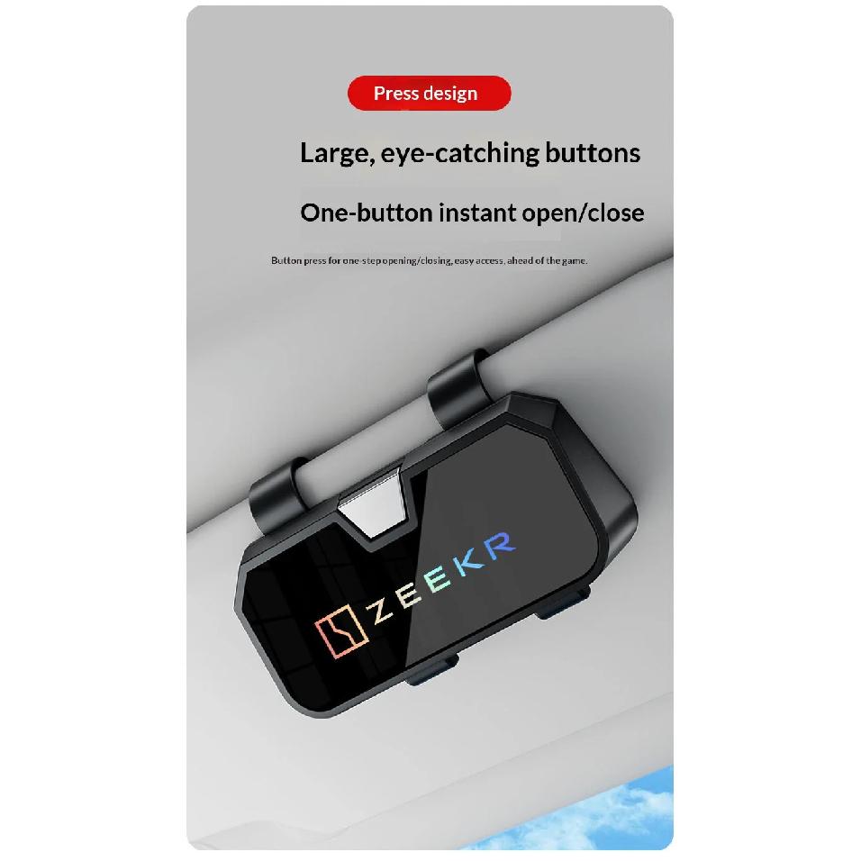 Suitable for ZEEKR 007gt 7X 001 zeekr 009 mix 9x car mounted sunglasses case sun visor sunglasses storage box