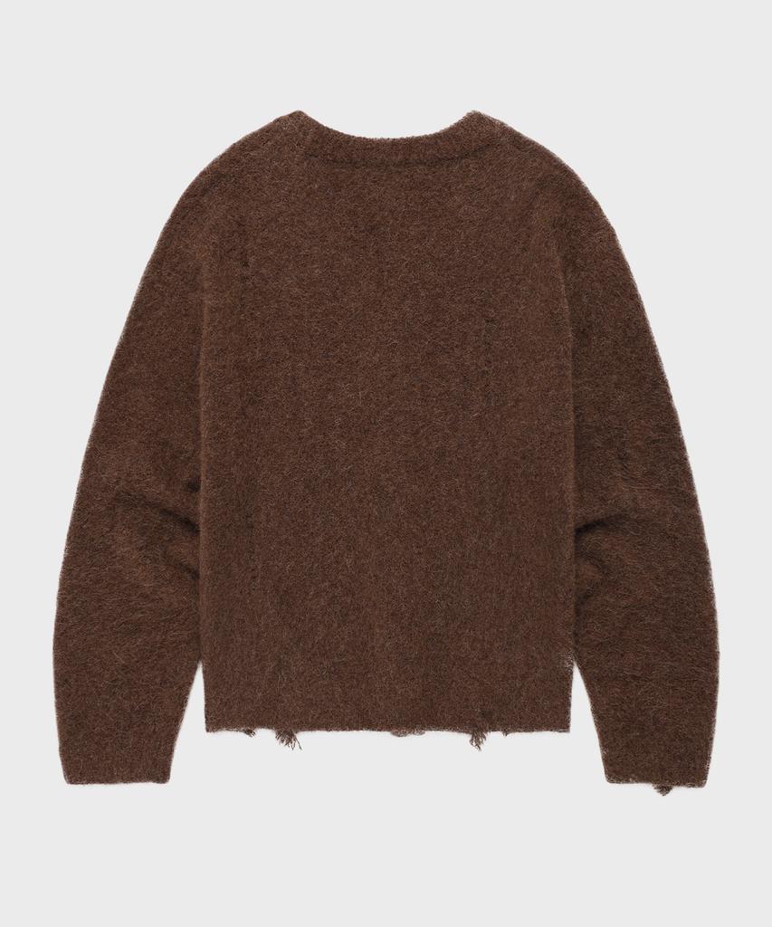 Thevinylhouse Grunge Cardigan Brown
