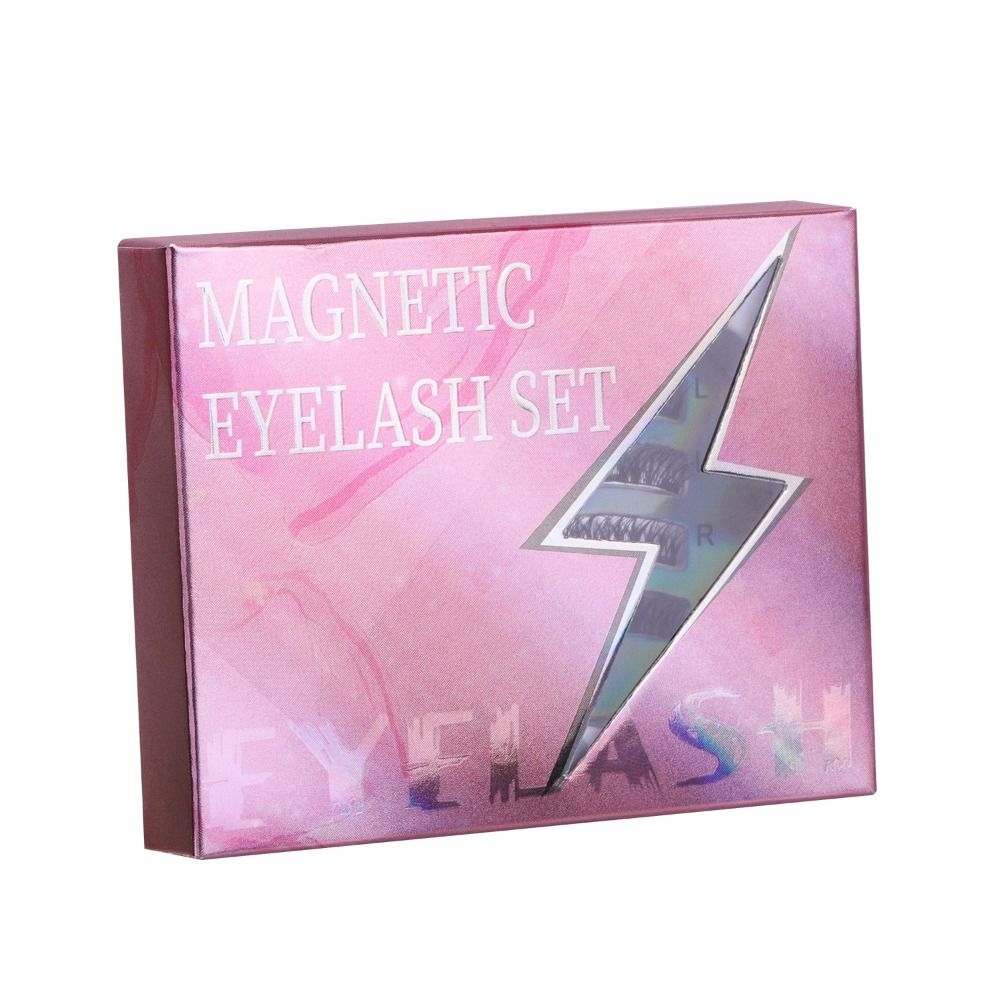 DIY Magnetic Suction False Eyelashes Makeup Cat Eye Fake Lashes Glue Free False Eyelashes Cosplay