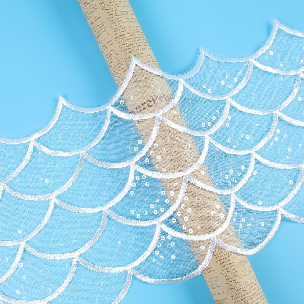 Wide 20Cm Car Bone Embroidery Lace Bridal Wedding Dress Accessories Veil Wristwatch Clothing Accessories Lace