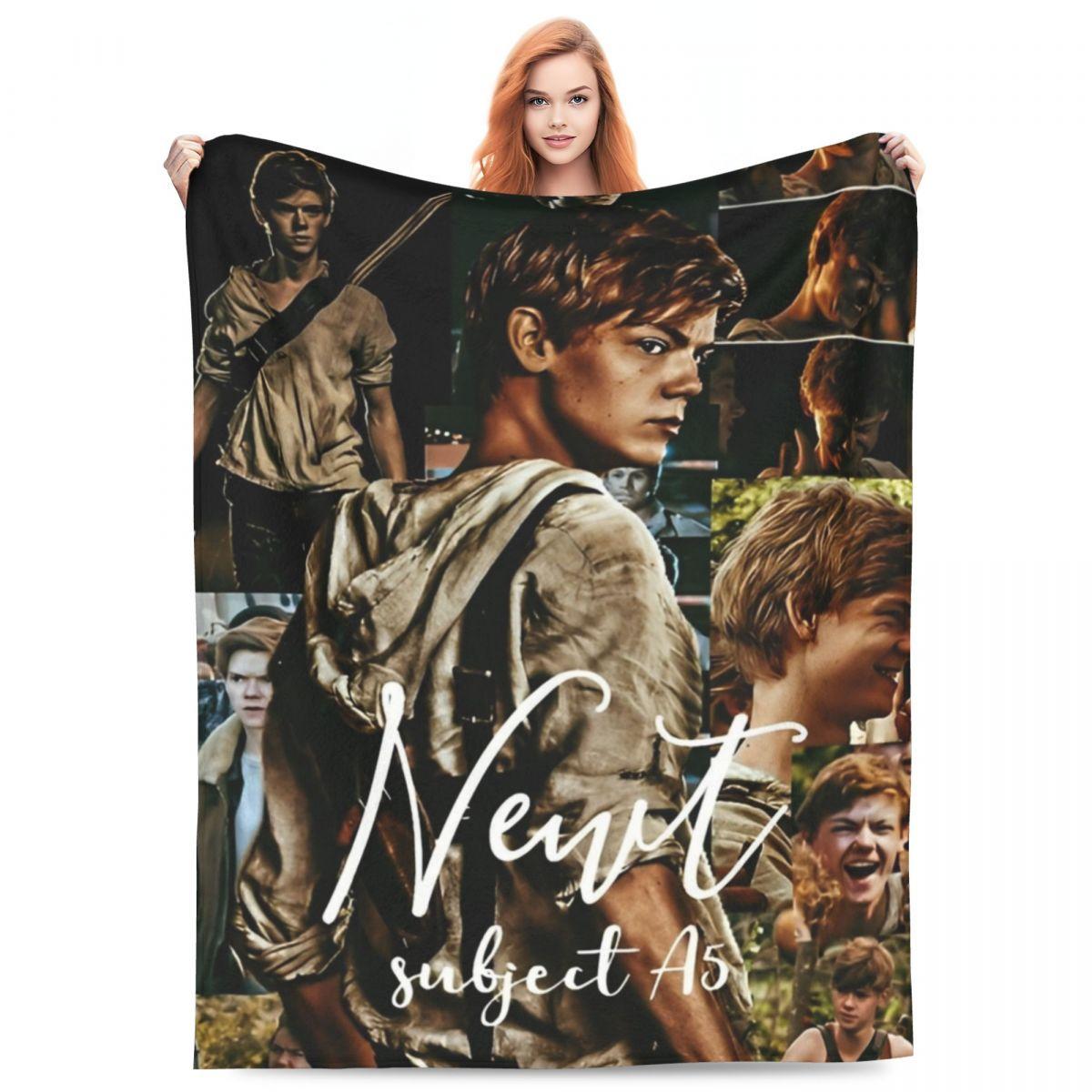 Happy Adults Toys Unisex The Maze Runner Blanket Newt X Thomas Super Soft Fashion Plush Bedding Throws For Couch Chair Sofa Bed Picnic Flannel Bedspread