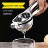 Stainless Steel Handheld Citrus Juicer - Manual Lemon & Orange Squeezer