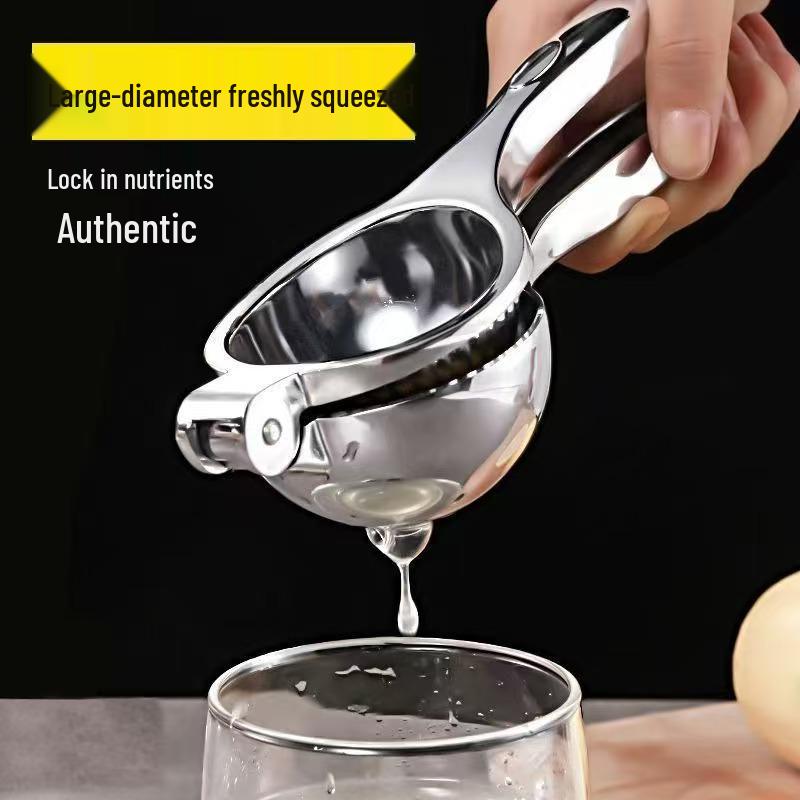 Stainless Steel Handheld Citrus Juicer - Manual Lemon & Orange Squeezer