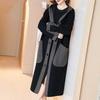 Woolen Coat Women's Long Autumn and Winter New Temperament Large Size Loose Hooded Thickened Woolen Coat