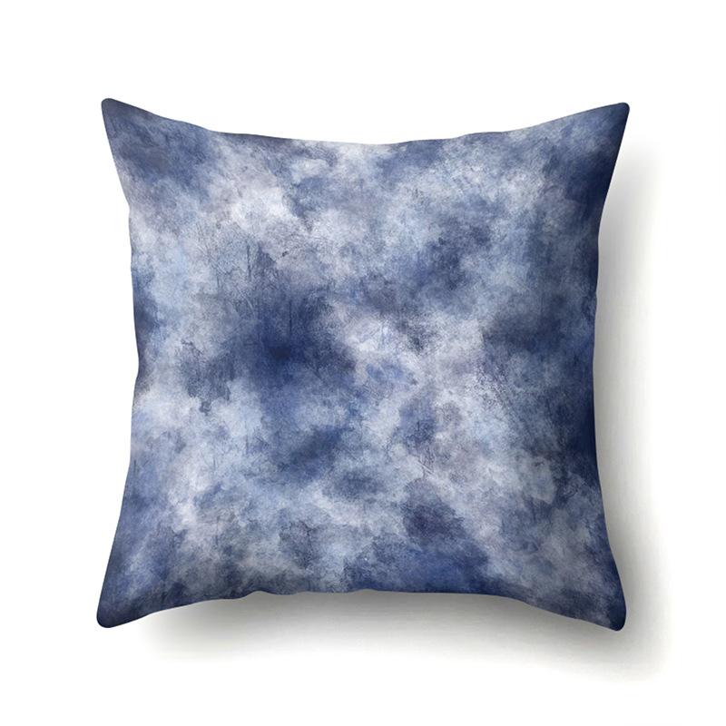 Nordic Modern Abstract Ins Style Polyester Pillow Case Car Decoration Home Printed Waist Cushion Pillow Case