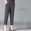 XL-8XL Women's Trousers Elderly Summer Pants Loose Ninth Pants Straight Pants Mother's Floral Pants Fat Grandma's Pants