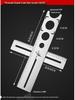 Adjustable Multifunction Tile Hole Locator and Ruler Tool