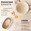 Bread Fermentation Basket Set Oval Fermentation Basket Beater Dough Scraper Set Silicone Brush