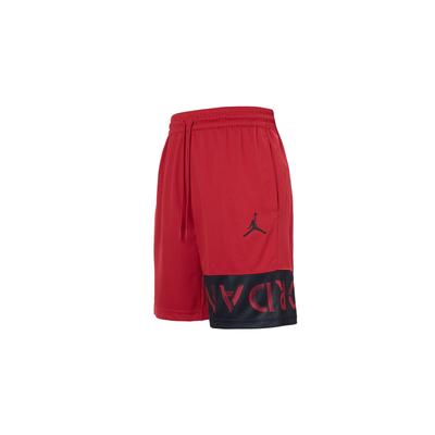 Jumpman Air Ανδρικό Μπασκετικό Σορτς Μήκους 10 Ιντσών Με Μέση Ύψους Μεσαίου Ύψους, Ελαστικό Κορδόνι Σύσφιξης Και Χαλαρή Γραμμή Μαύρο Κόκκινο CK6832-687