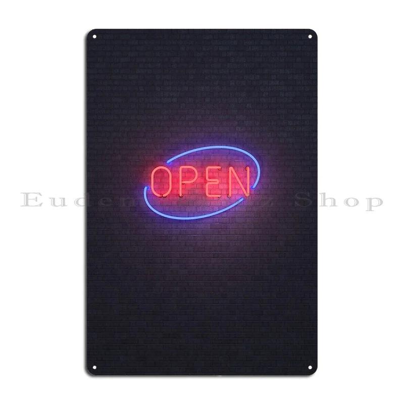 Eat Me Burger Neon Sign Glowing Pizza Metal Club Bar Decoration Wall Decor Club Tin Sign Posters 20x30cm（7.8x11.8inch）