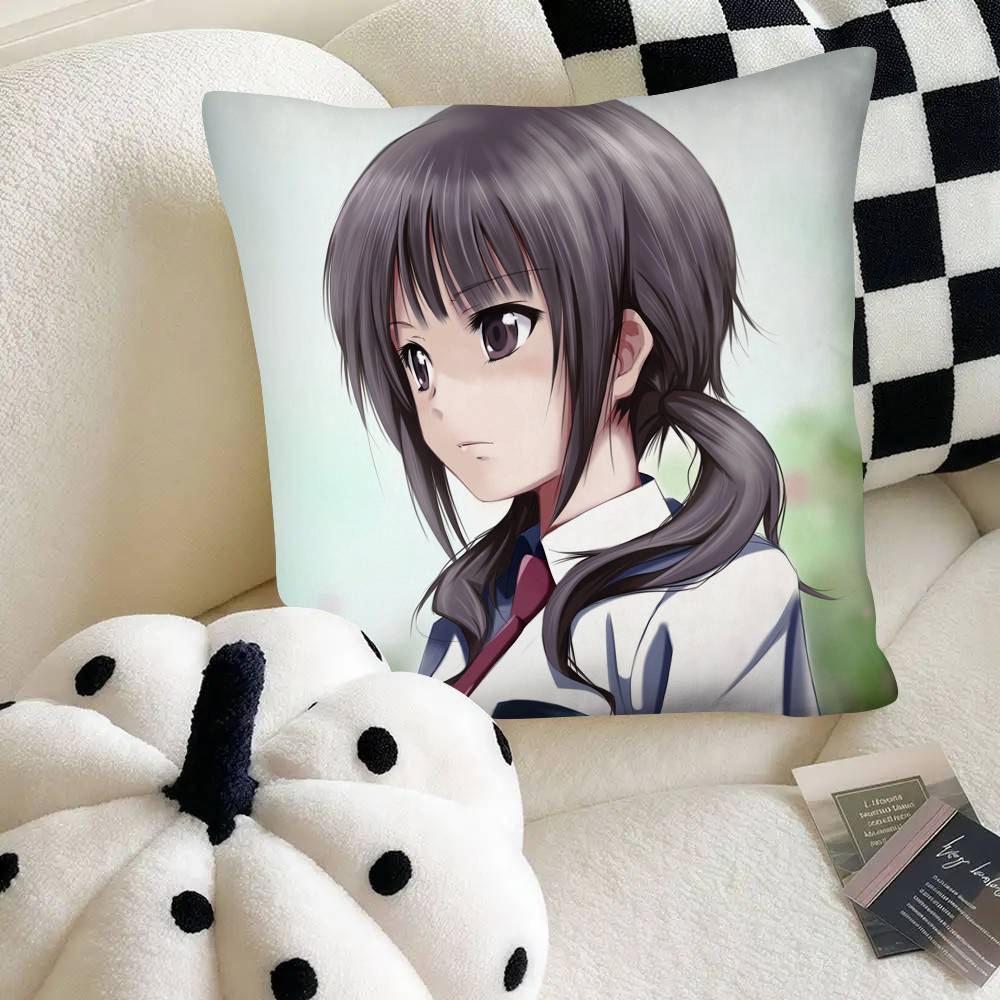 

Anime Tari Tari Cute Girl Pillow Case Square Pillow Bedroom Sofa Leisure Comfort Cushion Car Home Decoration 16x16Inch