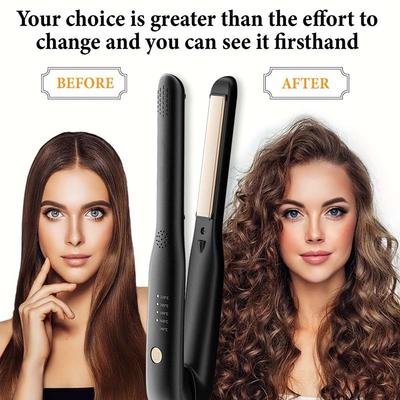 Professional Hair Straightener-Ionic Flat Iron with Negative Ions Men's Hair Styler, Anti-Scald Handle for Frizz-Free Styling