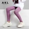 Girls' Korean Style Summer Leggings: Solid Color, Sports, Anti-Mosquito Pants for Older Kids.