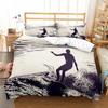 Surfen Zomer Sporten Beweging Zachte Dekbedovertrek Set VK Enkel Dubbel Queen US Twin Volledig King-Size Afmetingen Afmetingen Beddengoed Set
